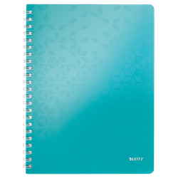 Cuaderno Wiro Leitz WOW. PP. 80 hojas cuadrícula 5,DIN A4, turquesa