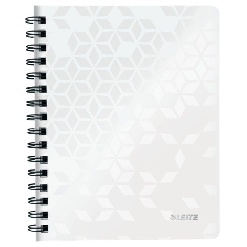 Cuaderno Wiro Leitz WOW. PP. 80 hojas cuadrícula 5,DIN A5, blanco