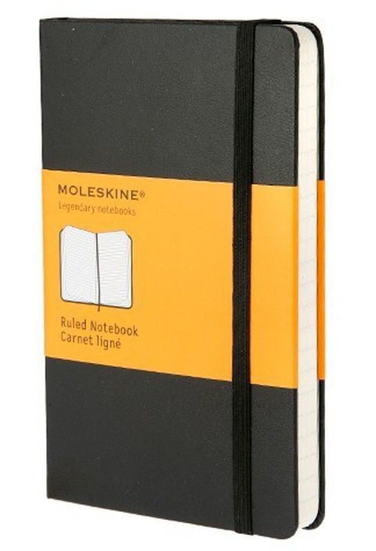 Cuadernos moleskine tapa dura color negro