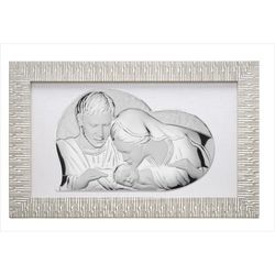 Cuadro Corazón Sagrada Familia Plateada EV5150/02A 54x37cm