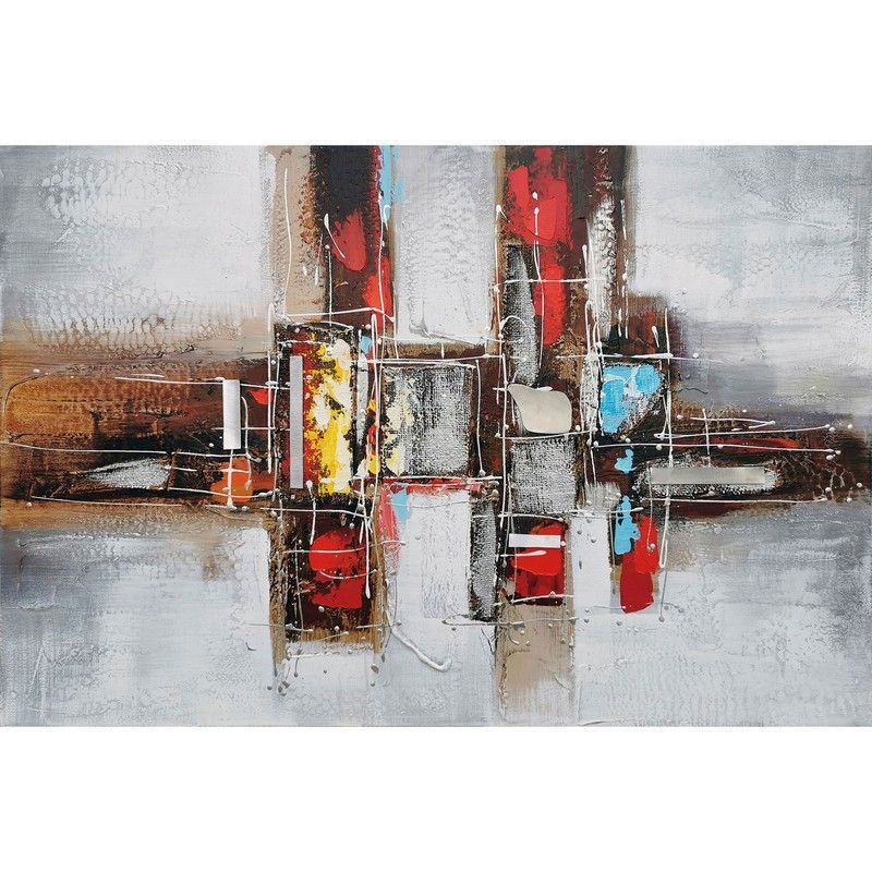 Cuadro en 3D decorativo rectángulos, 120x3,5x80 cm | Abstracto