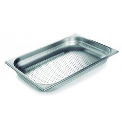 Cubeta inox perforada GN 2/1 h40