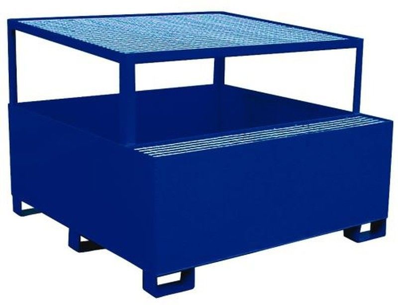 Cubeta pintada con soporte 1.000 litros 3038-PR