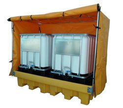 Cubeta polietileno 2.480 x 1.285 x 500 con toldo 3086-T