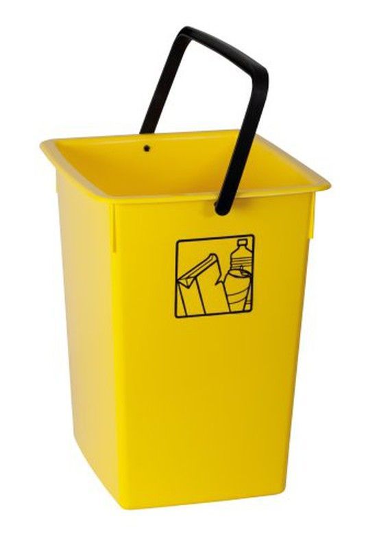 Cubeta Recicla 26Lt Azul Sin Tapa