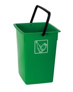 Cubeta Recicla 26Lt Verde Sin Tapa