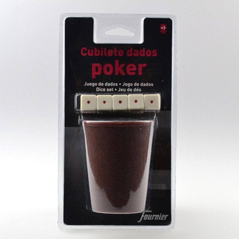 Cubilete dados poker