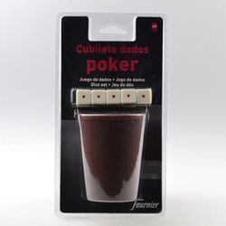 Cubilete dados poker