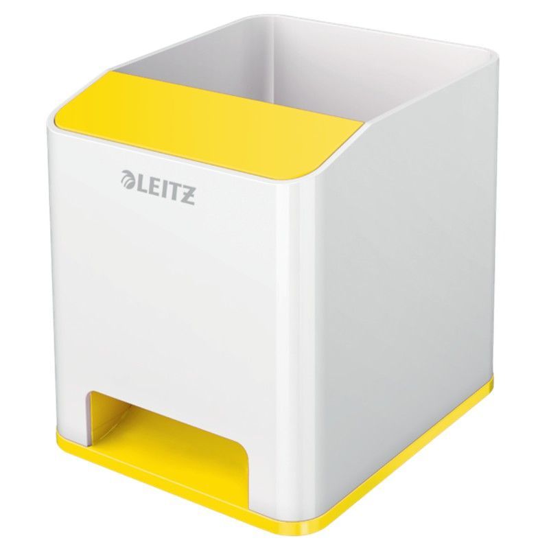 Cubilete Leitz WOW DUAL, amarillo/blanco