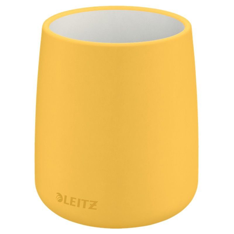 Cubilete porta lápices Leitz Cosy, amarillo