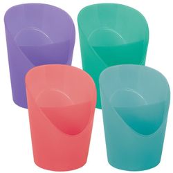 Cubilete portalápices Colour'Breeze, surtidos (2x azul, 2x coral, 1x verde, 1x lavanda)