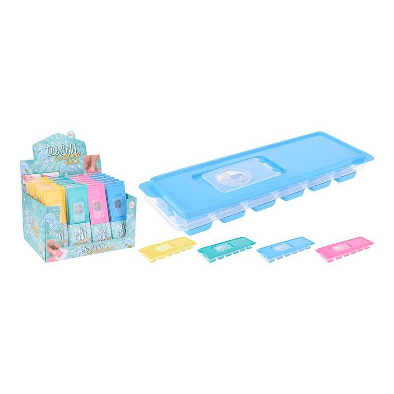 Cubitera con tapa colores surtidos