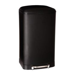 Cubo Basura Con Pedal Negro 30 L.