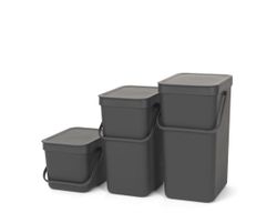 Cubo Basura para Reciclar Sort & Go 12 L Gris Brabantia