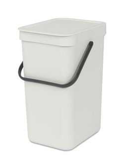 Cubo Basura para Reciclar Sort & Go 12 L Gris Claro Brabantia