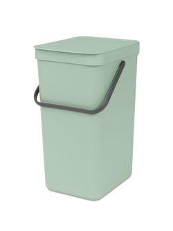 Cubo Basura para Reciclar Sort & Go 16 L Verde Jade Brabantia