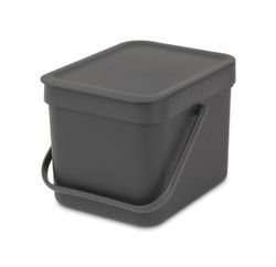 Cubo Basura para Reciclar Sort & Go 6 L Gris Brabantia