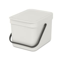 Cubo Basura para Reciclar Sort & Go 6 L Gris Claro Brabantia