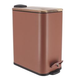 Cubo De Baño Rectangular 5l.Ambar