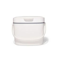 Cubo de basura materia rganica blanco 6.6l oxo