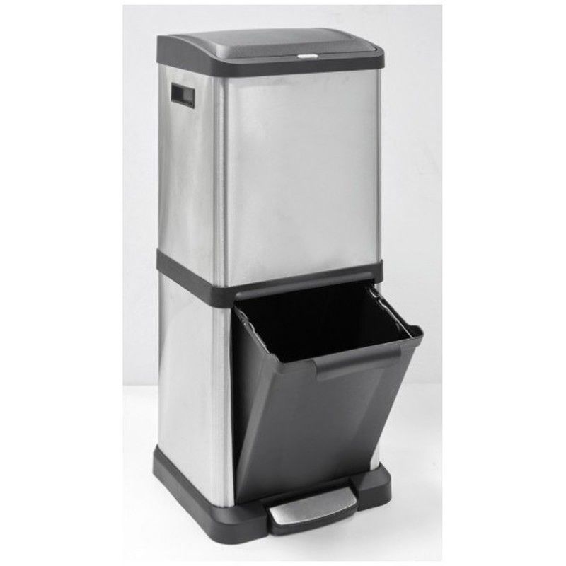 Cubo de reciclaje domestico de 2 cubos binary de arregui