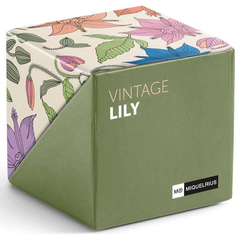Cubo notas adhesivas vintage LILY