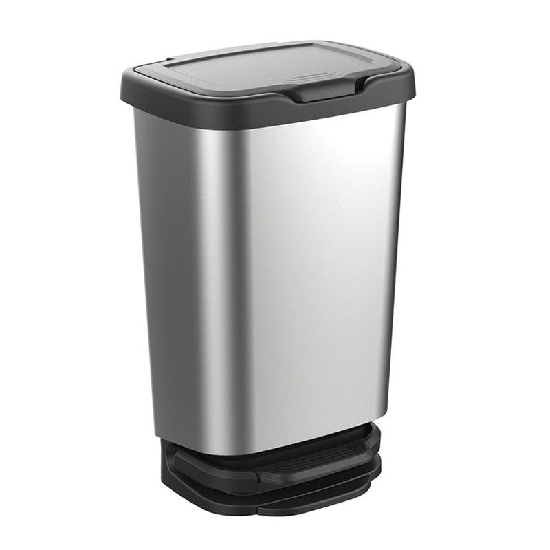 Cubo pedal Chrome Cubo Multiuso Pedal, 40 L.  39X29X63 Cm.