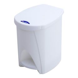 Cubo pedal de 7l blanco