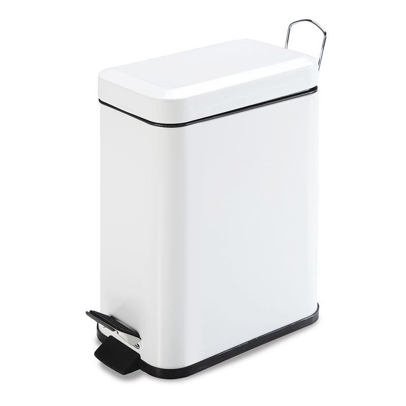 Cubo pedal sanitario HABITEX Cubo Pedal Blanco 5 L. Rectang. Habitex