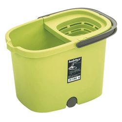 Cubo Rectangular Con Escurridor 16l Verde Habitex