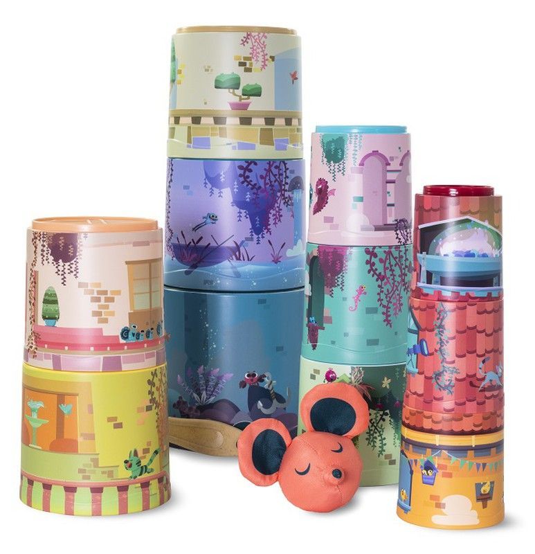 Cubos apilables mystery castle