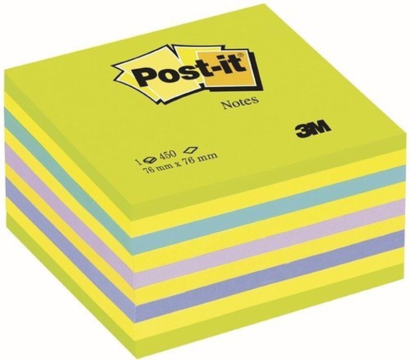Cubos de notas post-it de 76 x 76 mm. 450 hojas