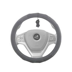 CUBREVOLANTE 100% PIEL "COWBOY LUXURY" COLOR NEGRO HILO GRIS MED. 37 - 38