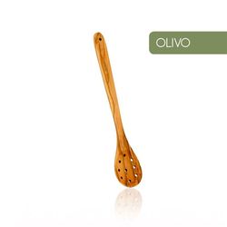 Cuchara Aceitunas Madera De Olivo 21cm Metaltex