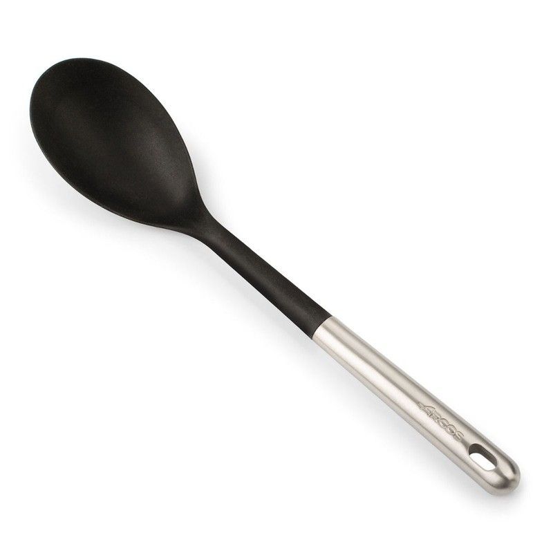 Cuchara de Acero Inoxidable y Silicona