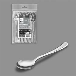 Cuchara Postre-Café 13 Cm, Plata, 12 Unidades