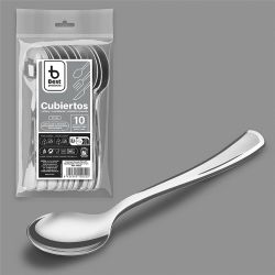 Cuchara Reutilizable 17 Cm, Plata