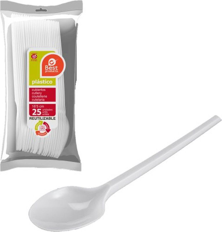 Cucharita Blanca Reutilizable (25)730060