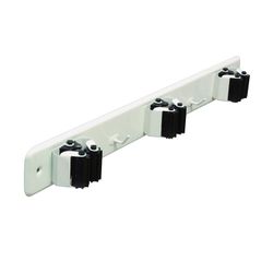 Cuelga Escobas C/Rodillos. Triple. Bco.