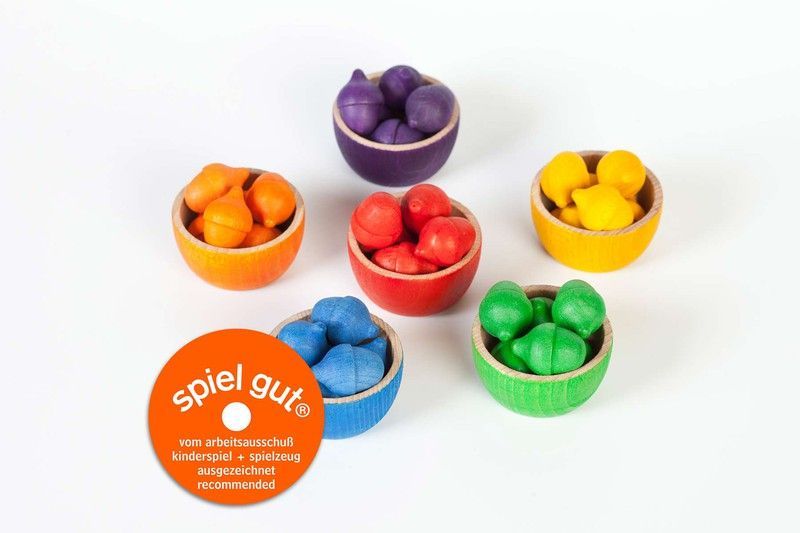 Cuencos y bellotas (incl. pinza)