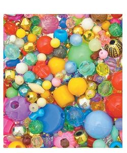 Cuentas de plástico, paquete gigante