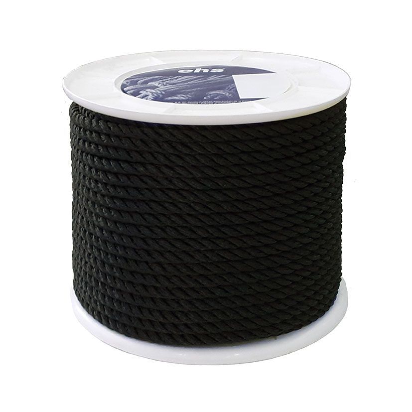 Cuerda Poliester 3c 10 Mm Negro Ehs