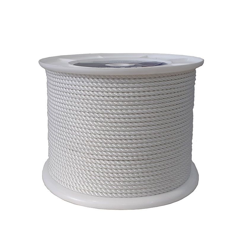 Cuerda Poliester 3c 6 Mm Blanco Ehs
