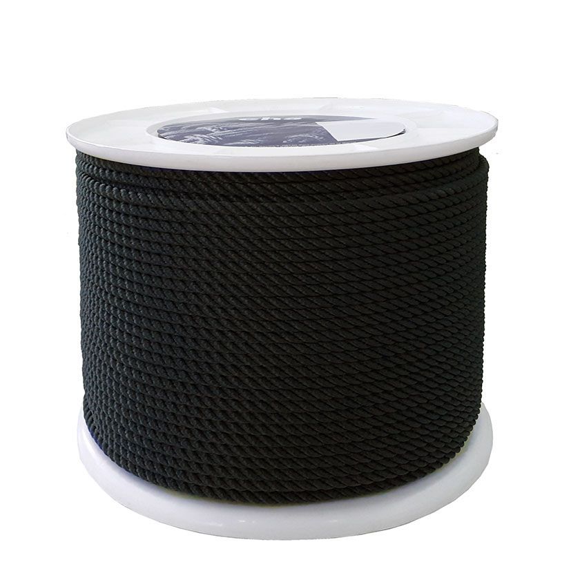 Cuerda Poliester 3C 6 Mm Negro Ehs