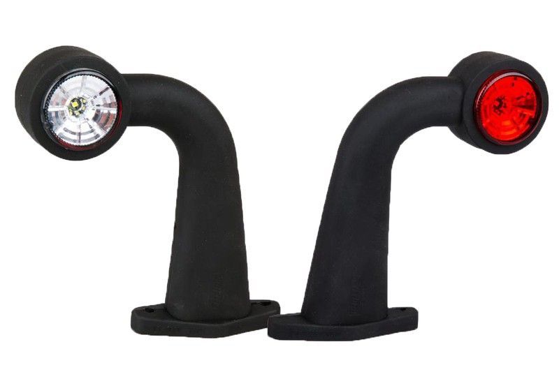 Cuerno de gálibo LED blanco y rojo curvo/largo FT-009FLED - Fristom