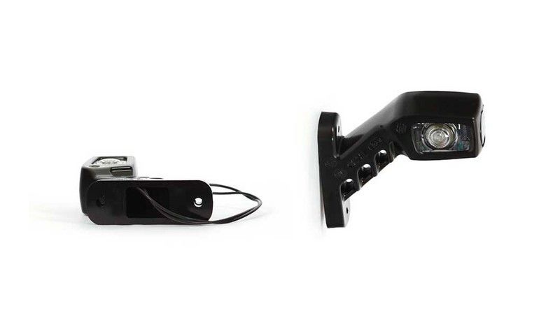 Cuerno de gálibo LED derecho blanco, rojo y ámbar 99-0241D - Was