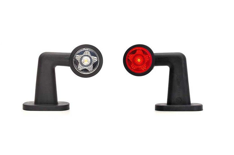 Cuerno de gálibo LED derecho blanco, rojo y ámbar 99-0874D - Was