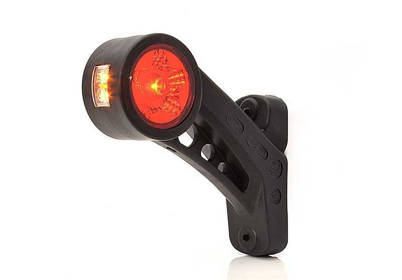 Cuerno de gálibo LED izquierdo blanco, rojo y ámbar 99-0894I - Was
