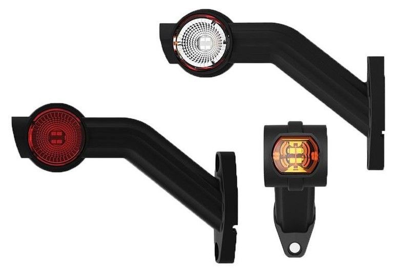 Cuerno De Gdálibo LED Largo Izquierdo Blanco, Rojo Y Ámbar Con Conector Superseal