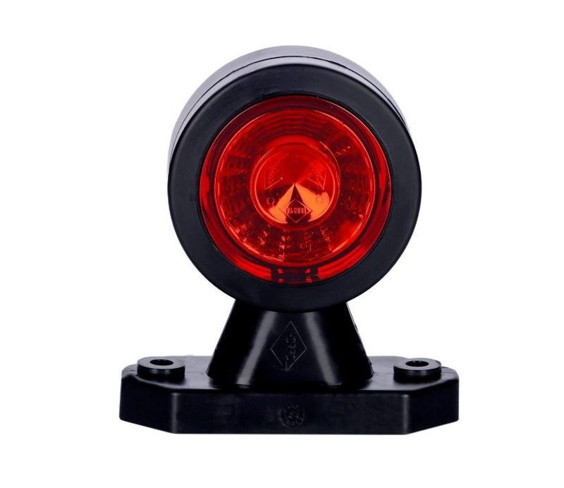 Cuerno gálibo corto blanco y rojo LED LD721 - Horpol